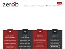 Tablet Screenshot of aerob.at